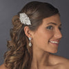 Vintage Crystal, Rhinestone & Pearl Bridal Wedding Hair Comb 585