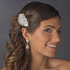 Vintage Crystal, Rhinestone & Pearl Bridal Wedding Hair Comb 585