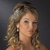 Antique Silver Bridal Wedding Hair Comb 593