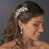 Rhinestone & Pearl Vintage Bridal Wedding Hair Comb 599