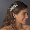 Rhinestone & Pearl Vintage Bridal Wedding Hair Comb 599