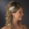 Fabulous Crystal & Pearl Vintage Bridal Wedding Hair Comb 752