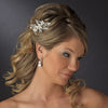Wonderful Silver Clear Crystal Bridal Wedding Hair Comb 9843
