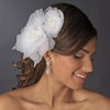 Sheer Flower Bridal Wedding Headpiece Bridal Wedding Hair Comb 9956