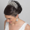 Rhinestone Silver Vine Spray Bridal Wedding Hair Comb 5999