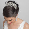 Rhinestone Silver Vine Spray Bridal Wedding Hair Comb 5999