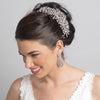 Rhinestone Silver Vine Spray Bridal Wedding Hair Comb 5999