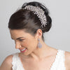 Rhinestone Silver Vine Spray Bridal Wedding Hair Comb 5999
