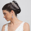 Rhinestone Silver Vine Spray Bridal Wedding Hair Comb 5999