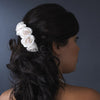 Charming Ivory Rum Pink Flower Bridal Wedding Hair Comb 4647