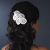 Charming Ivory Rum Pink Flower Bridal Wedding Hair Comb 4647