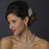 Vintage Crystal, Rhinestone & Pearl Bridal Wedding Hair Comb 585
