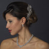 Antique Silver Bridal Wedding Hair Comb 593