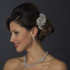 Fabulous Crystal & Pearl Vintage Bridal Wedding Hair Comb 752