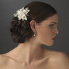 Elegant Crystal & Freshwater Pearl Bridal Wedding Hair Comb or Brooch Bridal Wedding Hair Clip 8151