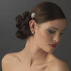 Ravishing Gold Starburst Bridal Wedding Hair Comb w/ Clear Rhinestones 8285