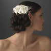 Twin Rose Bridal Wedding Hair Comb 8322