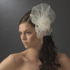 * Elegant Ivory Flower Bridal Wedding Veiling Bridal Wedding Hair Comb with Rhinestone & Pearl Attributes 8389