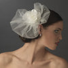 * Elegant Ivory Flower Bridal Wedding Veiling Bridal Wedding Hair Comb with Rhinestone & Pearl Attributes 8389