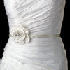 * Glamorous Bridal Wedding Flower White or Ivory Bridal Wedding Hair Comb w/ Clear Rhinestones 8416