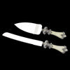Ivory Fleur De Lis Ivory Cake Servers 1810