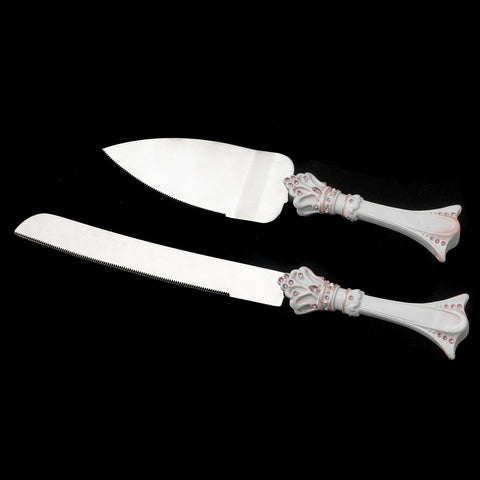 Pink Princess Wedding Bridal Weddng Cake Server Set CS 453