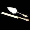 Gold Wedding Anniversary Bridal Weddng Cake Server Set 45592