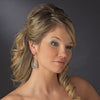 Silver Clear Rhinestone Chandelier Bridal Wedding Earrings E 24802