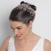 Rhodium Clear Rhinestone Handmade Wired Bridal Wedding Tiara 6349