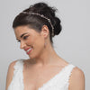 Silver Clear Crystal & Rhinestone Bridal Wedding Vine Headband 10008