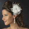 Silver Clear CZ Bridal Wedding Earrings 1301