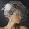 * Flower Cage Feather Fascinator Headpiece 7120