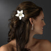 Starfish Orchid Style Bridal Wedding Hair Comb with Crystals Bridal Wedding Hair Comb 8130