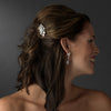 * Silver Clear Bridal Wedding Hair Comb 8880