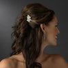 Silver Clear Bridal Wedding Hair Comb 8981