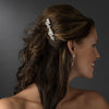 Charming Antique Silver Floral Bridal Wedding Hair Comb 9954