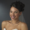 Silver & White Pearl Vine Bridal Wedding Necklace N 2657