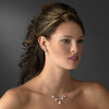Bridal Wedding Necklace 2615 Silver White