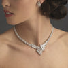 Stunning Cubic Zirconium Bridal Wedding Jewelry Set N 9830 E 7516