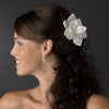 * Elegant Orchid Bridal Wedding Hair Clip 425 with Bridal Wedding Brooch Pin