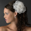 * Precious Dahlia Flower Bridal Wedding Hair Accessory with Genuine Swarovski Crystals 1134