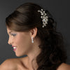 Glamorous Silver Clear Rhinestone Bridal Wedding Hair Comb 9795