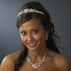 Stunning Silver Red Bridal Wedding Jewelry Set NE 8100
