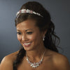 Red Accent Bridal Wedding Tiara HP 8100
