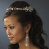 Silver Swarovski Bridal Wedding Chandelier Bridal Wedding Earrings E 8318