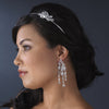 Silver Bridal Wedding Chandelier Bridal Wedding Earrings E 8321