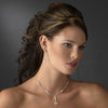Silver Pearl Bridal Wedding Necklace 8435