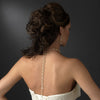 Silver Ivory Pearl Bridal Wedding Necklace Earring Set 8434