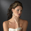 Beautiful Silver Diamond White Chandelier Bridal Wedding Earrings E 8446