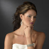 Beautiful Silver Diamond White Chandelier Bridal Wedding Earrings E 8446
